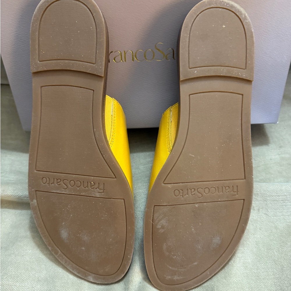 Franco Sarto Women's Yellow Sandals - Picture 2 of 6